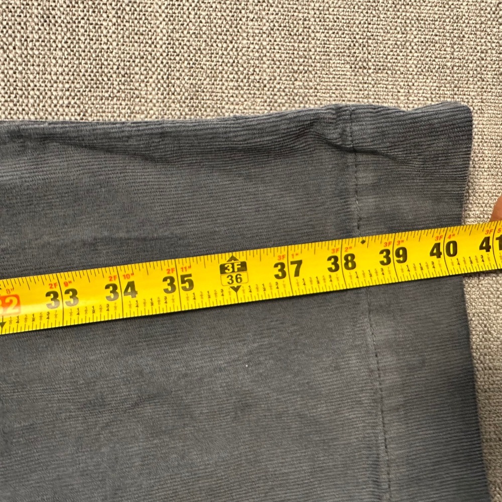 Marine Layer Corduroy Wide Leg Pants Womens 8 Grey Button Fly HighRise - Picture 5 of 9
